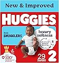 Huggies Size 2 Diapers, Little Snugglers Baby Diapers, Size 2 (12-18 lbs), 29 Count, Packaging May Vary