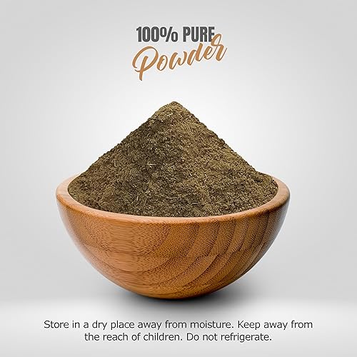 Miniatura 2 de Khas Powder - Vetiveria Zizanioides - Fuente de vitaminas, proteínas, minerales y fibra dietética - Sin OMG, orgánico, vegano - 454 GMS