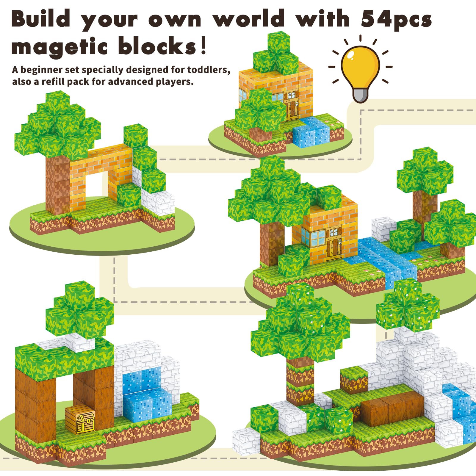 Magnetic Blocks 150PCS For Kids, Building Toys For Boys