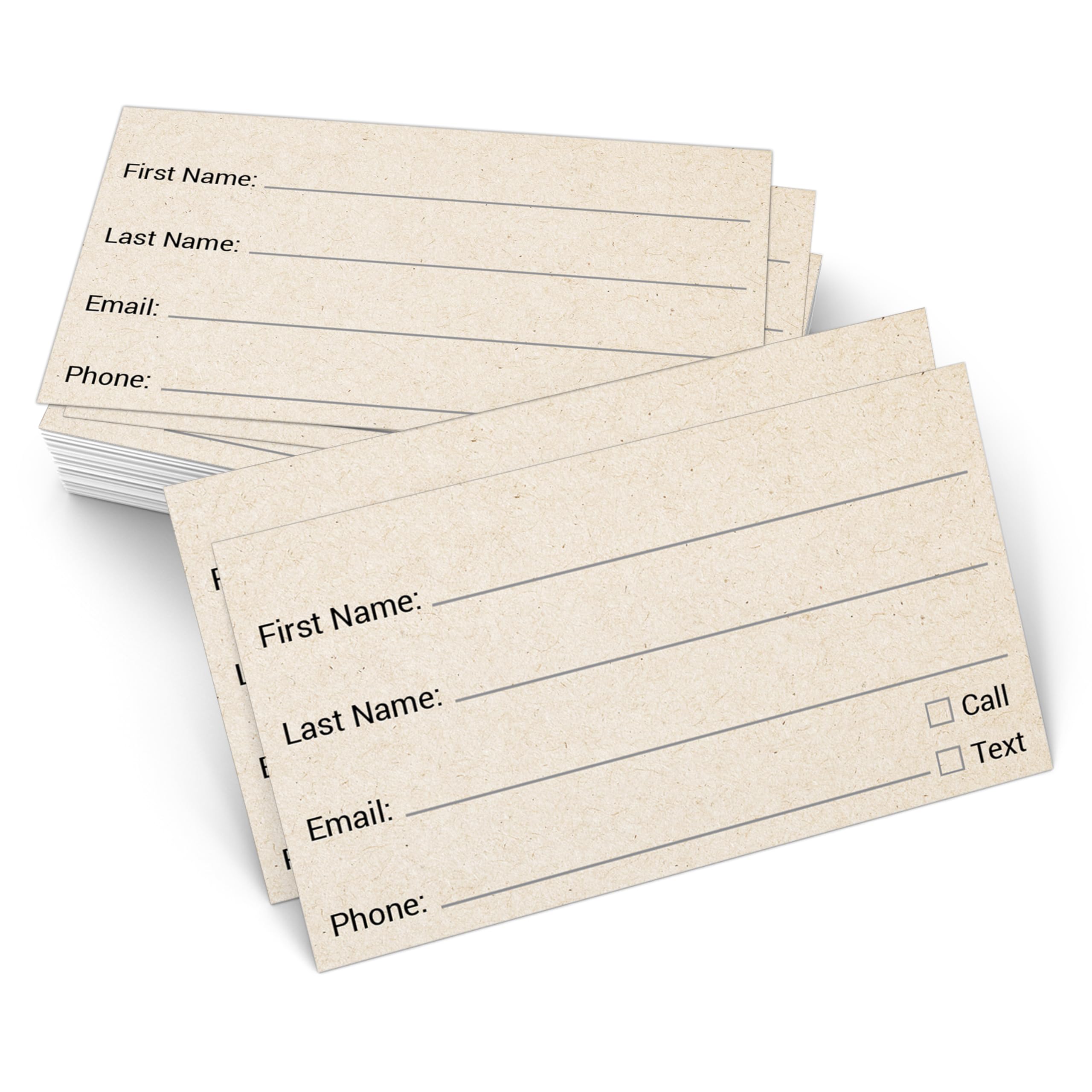 Snapklik.com : Contact Cards, Made In USA - 3.5x2, Client Profile Card ...