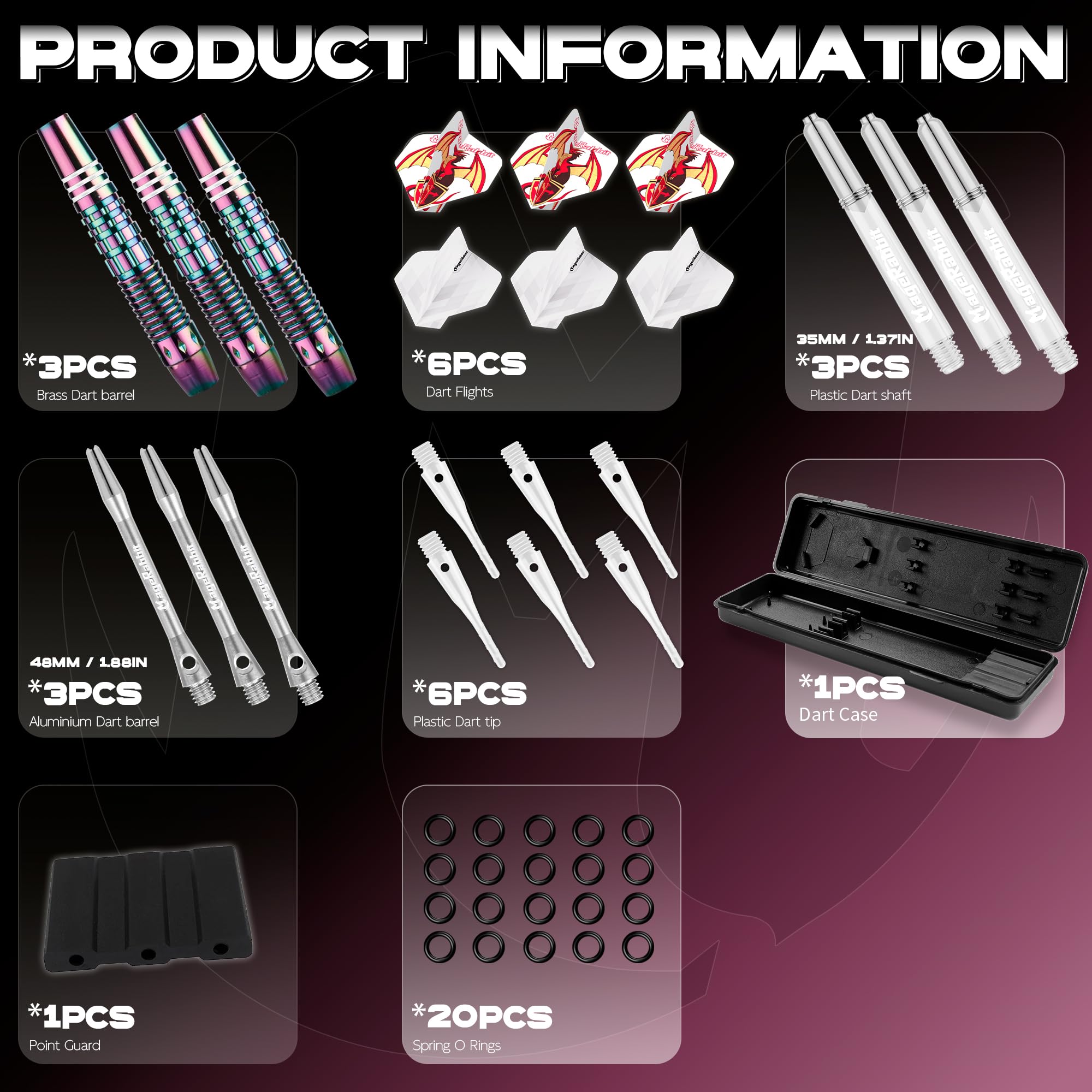 3 pièces de fléchettes souples | Fléchettes souples pour cibles électroniques | Ensemble de fléchettes professionnel avec pointes en plastique | Compatible avec toutes les cibles E-Dart