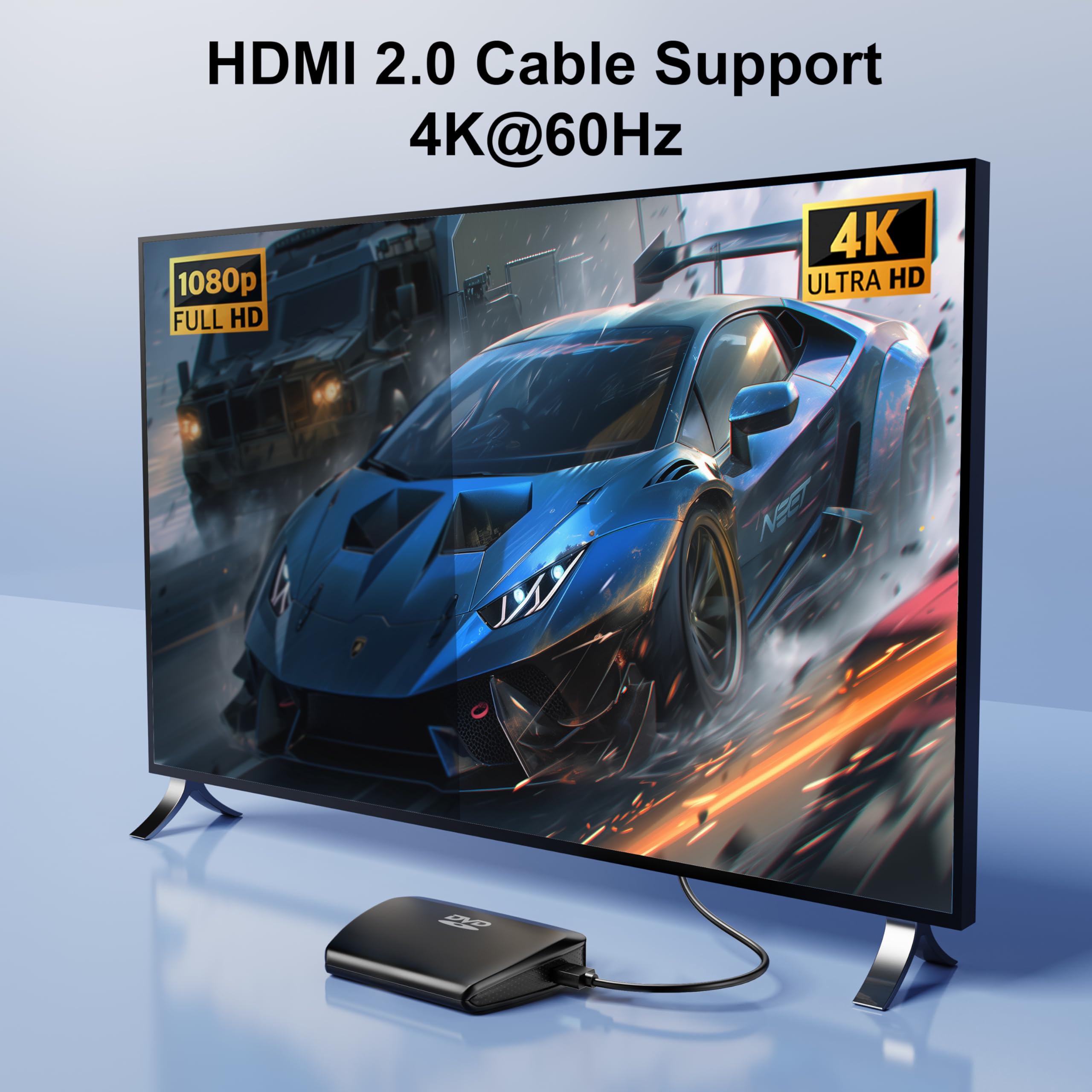 Cavo HDMI corto da 0,5 m (15,2 cm), confezione da 2 pezzi, cavo sottile da HDMI a HDMI 2.0 4K flessibile, 4K a 60 Hz, 2K a 165/144 Hz, HDCP 2.2, HDR, ARC e CL3, per HDTV, Roku, fotocamera, monitor
