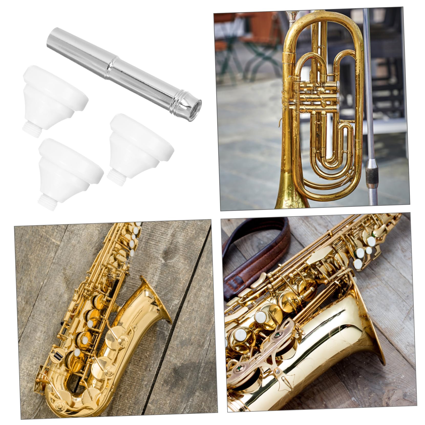 Levemolo Elegant Trumpet Mouthpiece Set 3 Sizes 3c 5c Replacement Parts for Music Instruments