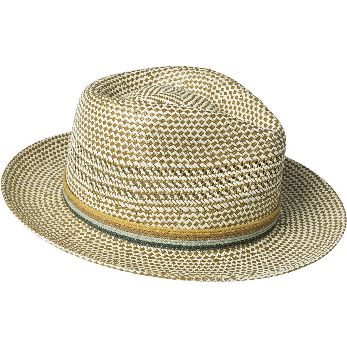Bailey of Hollywood Rudi LiteStraw Fedora Sepia/Natural, Small