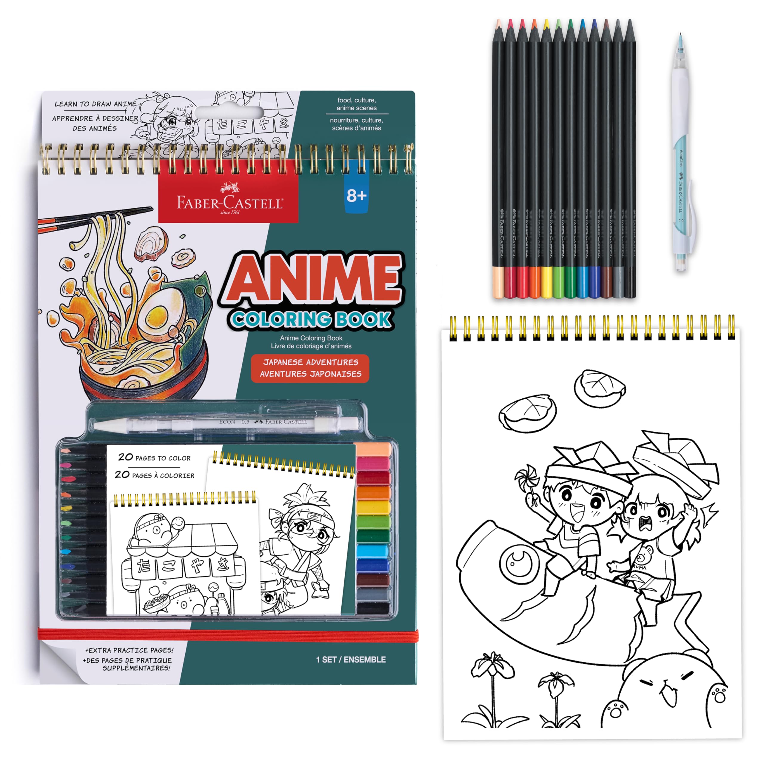 Anime Drawing Kit: Japanese Adventures Edition | Step-by-Step Instruction Book with 20 Pr…