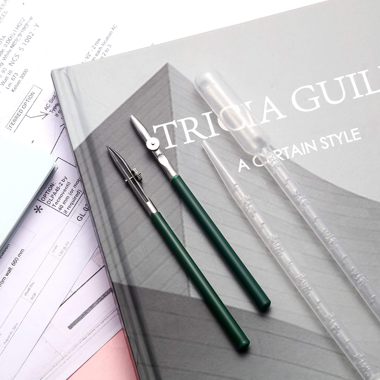 8 Pieces Art Ruling Pen Set Masking Fluid Pen with Glue Residue Eraser