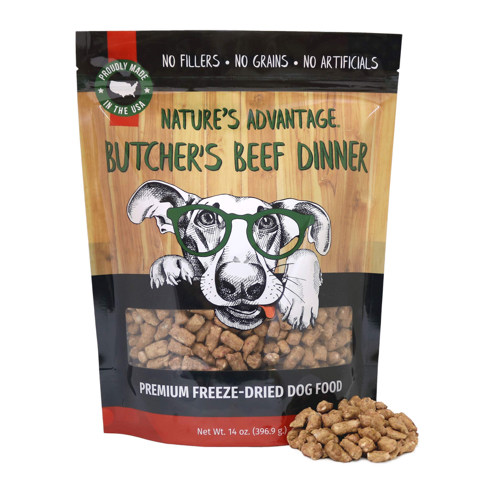 Nature's Advantage Dog Food, Butcher's Beef Dinner 14 oz