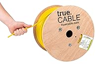 Vista 20 de TRUE CABLE Cable Ethernet a granel de elevación blindada Cat6 (CMR), 1000 pies, gris, cobre sólido desnudo 23 AWG, 550 MHz, escudo total de papel