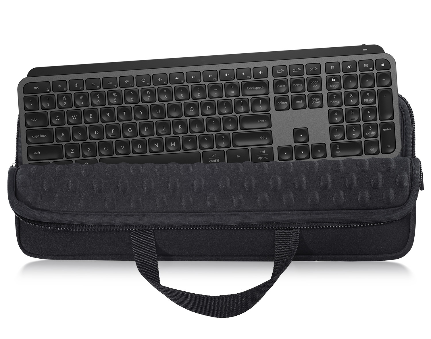 Logitech キーボードケース ブラック Amazon.com: Keyboard Sleeve Case for Logitech MX Keys S/MX Keys