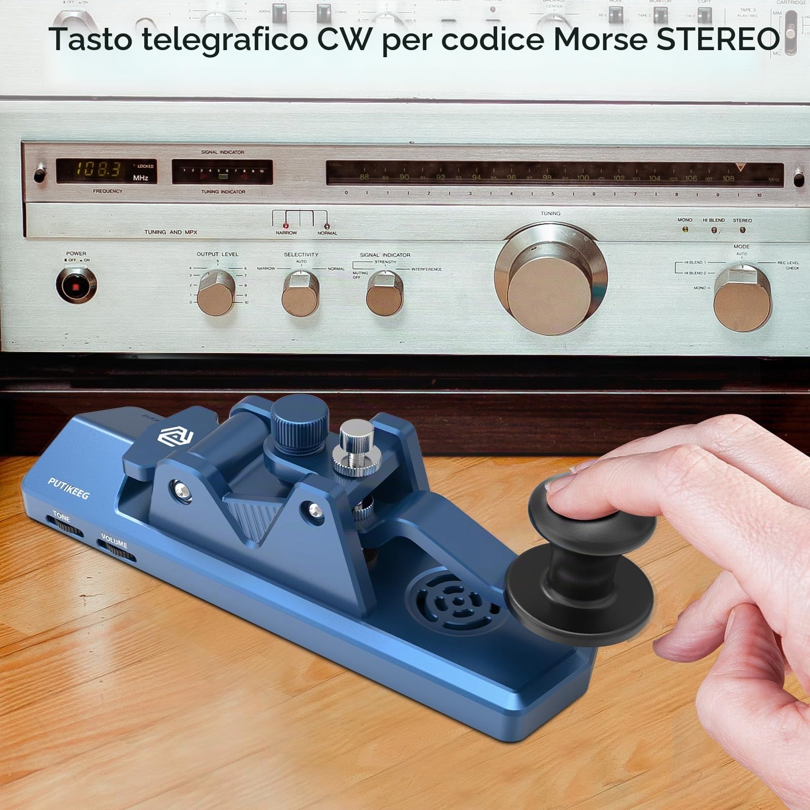 Chiave CW Morse Regolabile In Alluminio – Compatta Per Radioamatori E POTA/SOTA (Verde) - 4