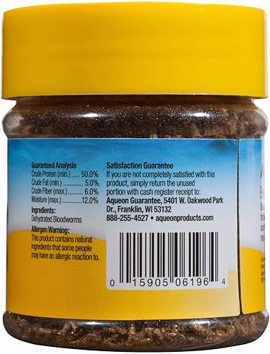 Miniatura 2 de Aqueon Betta Blood Worm Treat, paquete de 3, 0.175 onzas