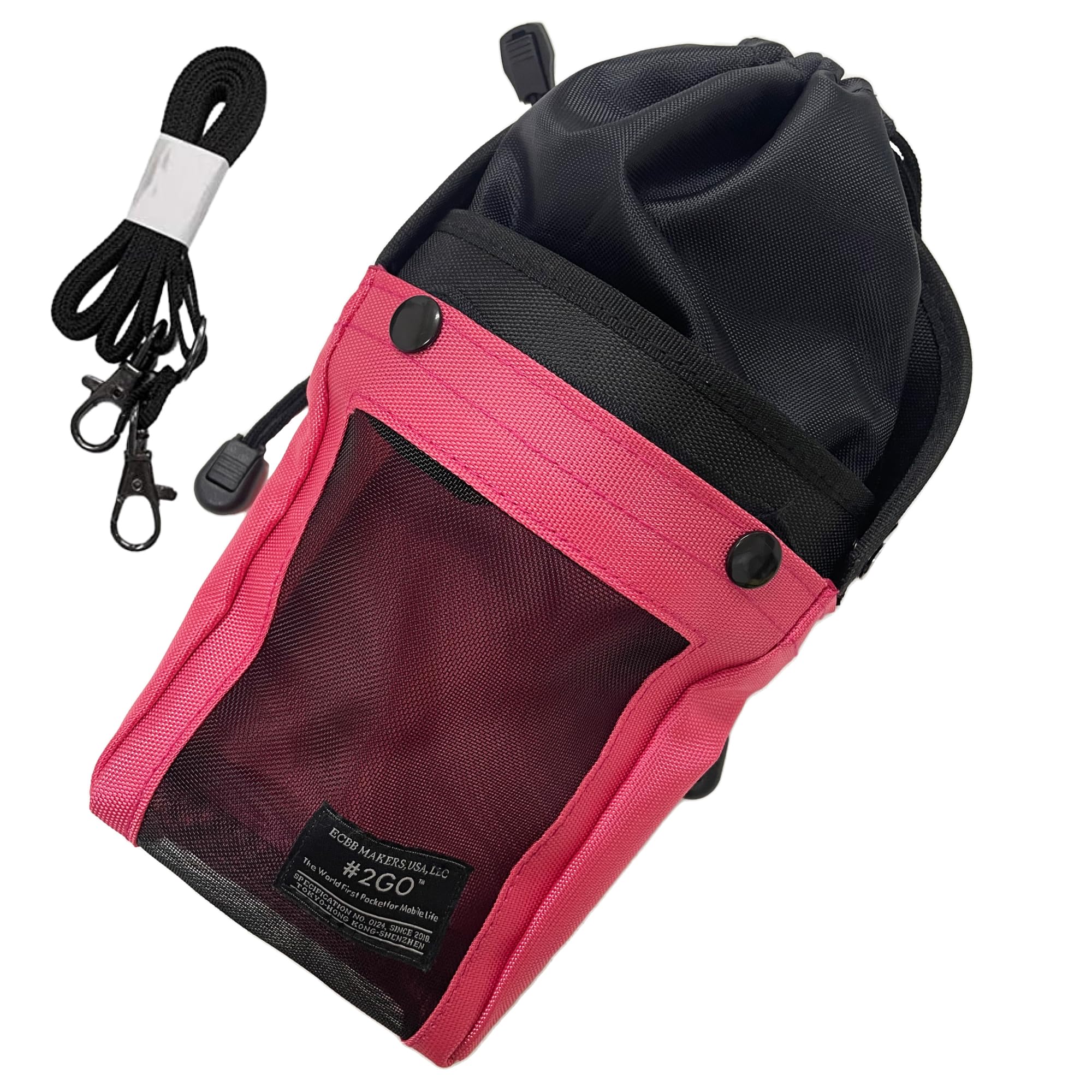 ECBB #2GO Togo 3 (3rd Generation) [Perfect Set with Shoulder Strap and Lid Cover] TV Topic! Smartphone Shoulder Bag Drink Holder with Your Own Drink SmaDri Smadori Spill Won't Fall Off, pink (salmon :