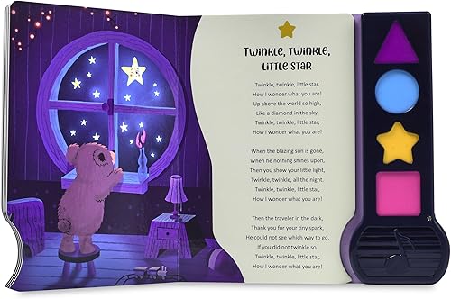 Miniatura 6 de Libro musical para niños pequeños con canciones de cuna, juguete interactivo, centelleante, estrellita centelleante, cantar, libro de sonido