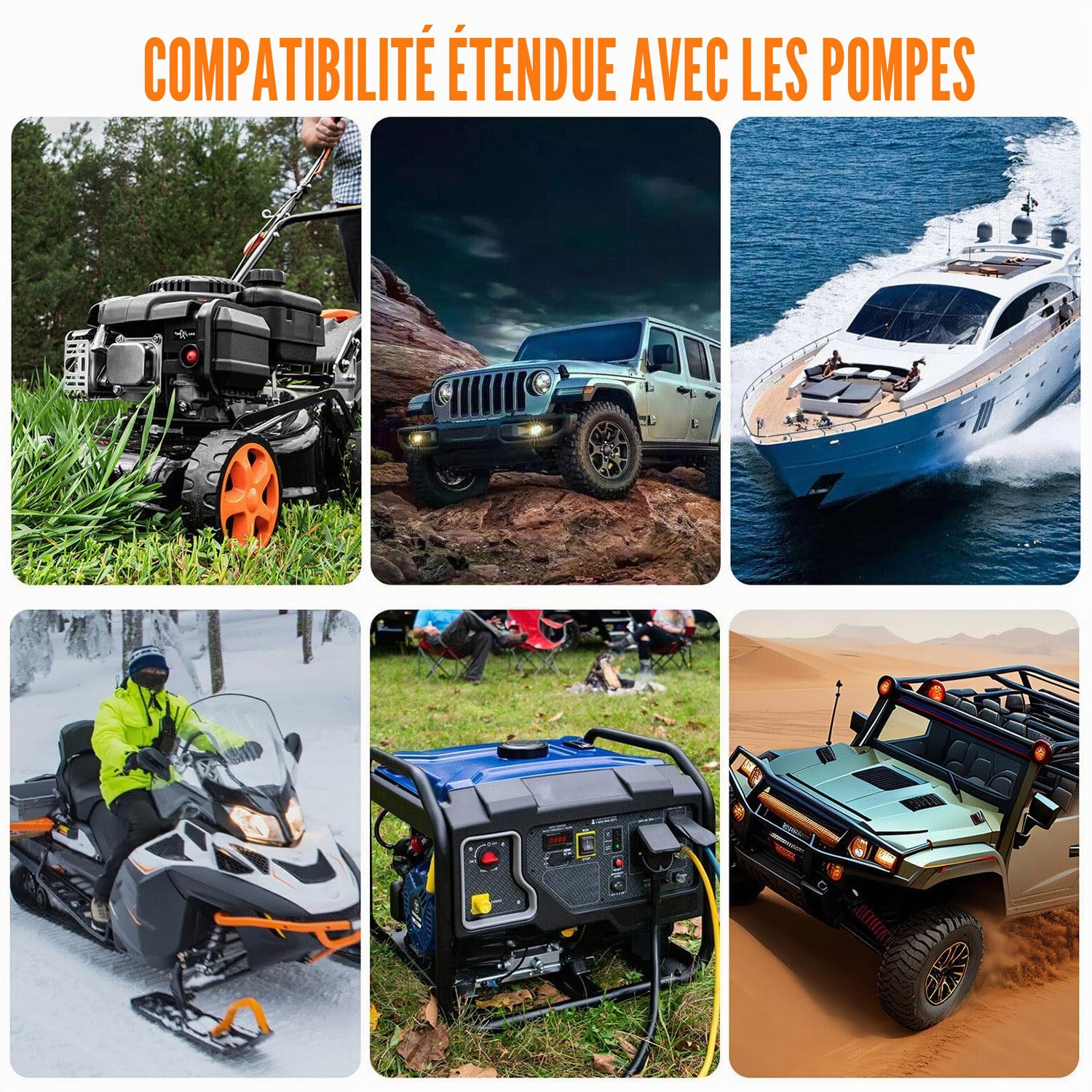 Pompe à essence pour bidon – Double alimentation (USB-C/AA), 3,2 GPM, pompe de transfert de carburant électrique avec arrêt automatique, pompe à huile électrique portable, tuyau de 51 pouces avec
