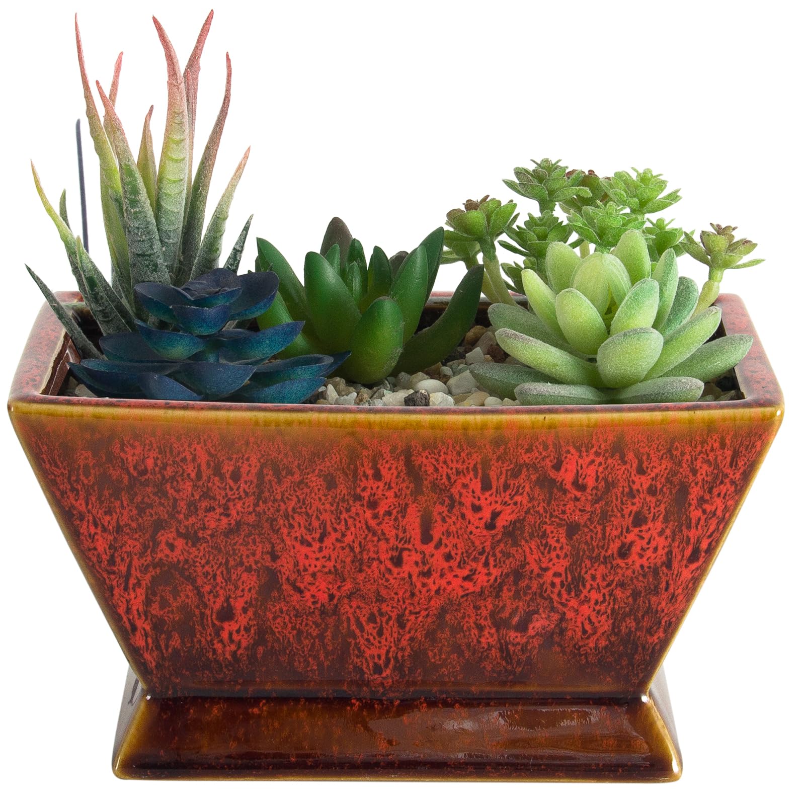 ARTKETTY Plant Pots, Large Succulent Planters Pots with Drainage