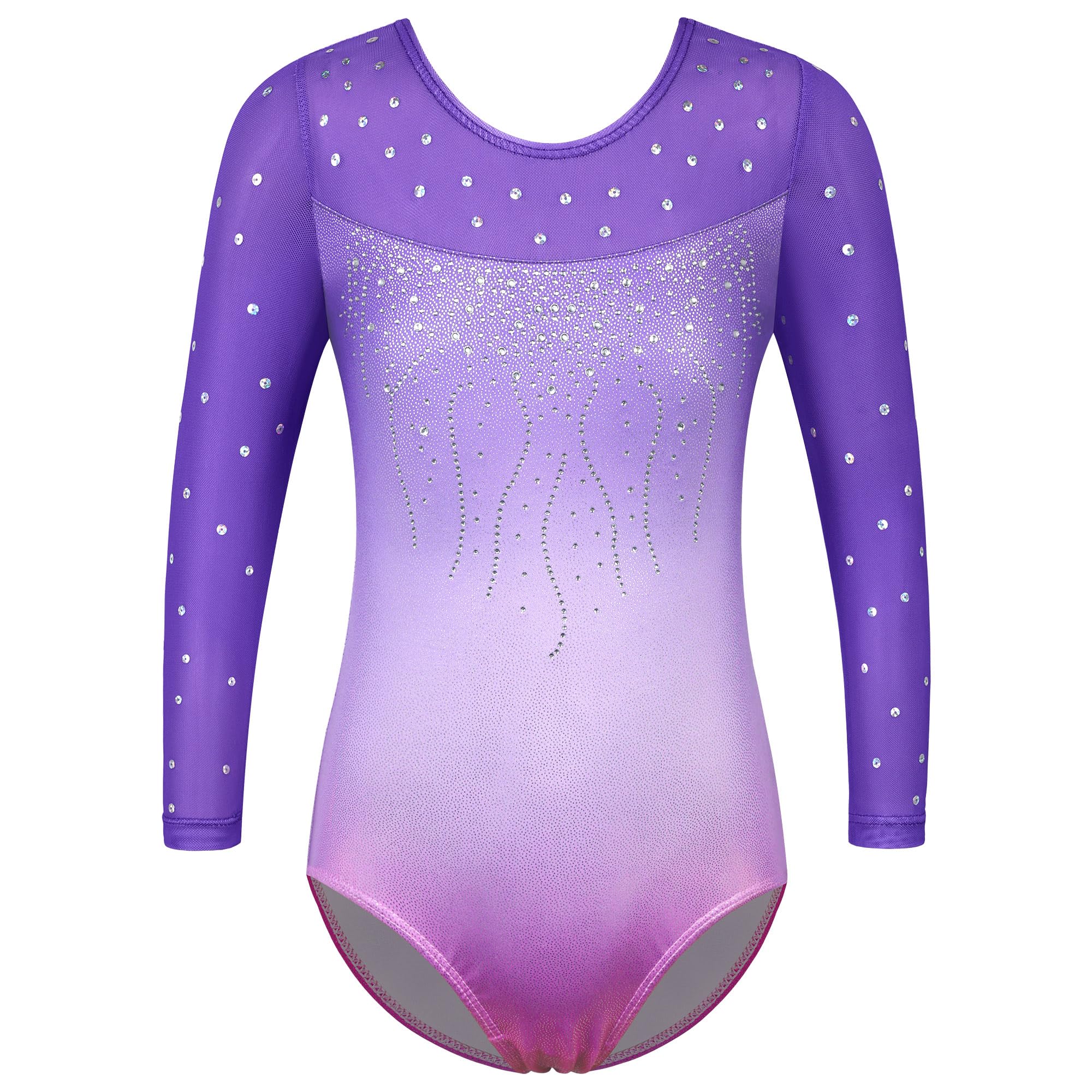 ZNYUNE Mädchen Ballettanzug Einfarbig aus Baumwolle Body Lan