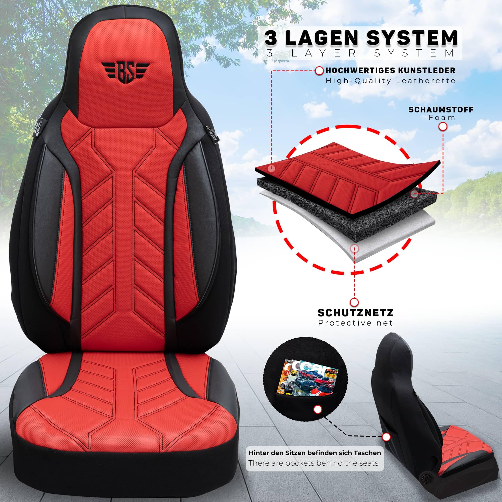 BREMER SITZBEZÜGE Housses de siège pour Camping-Car Challenger Mageo DPL502