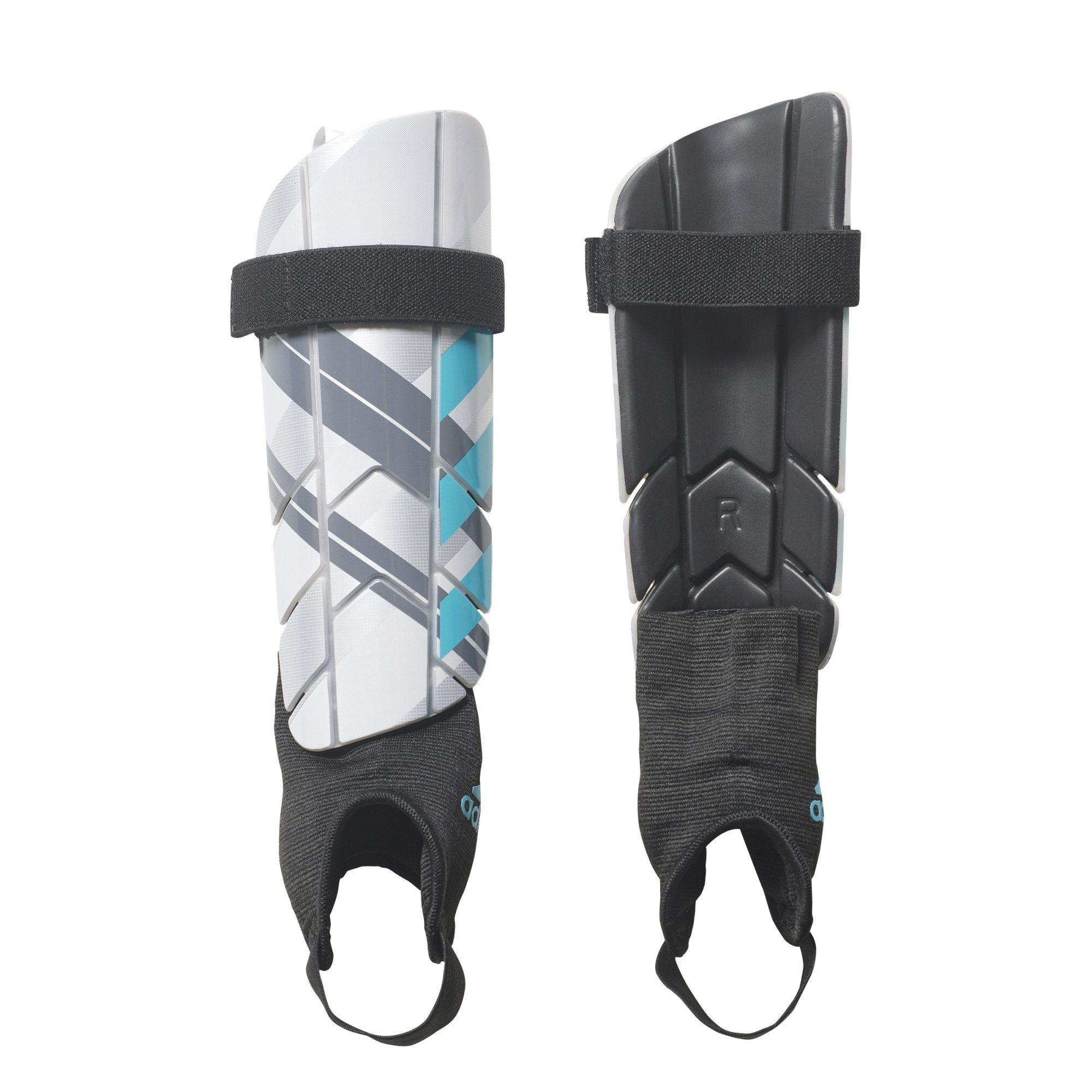 adidas Performance fantasma Reflex Shin Guard - BS4132, Silver Metallic/Clear Onix/Energy Blue