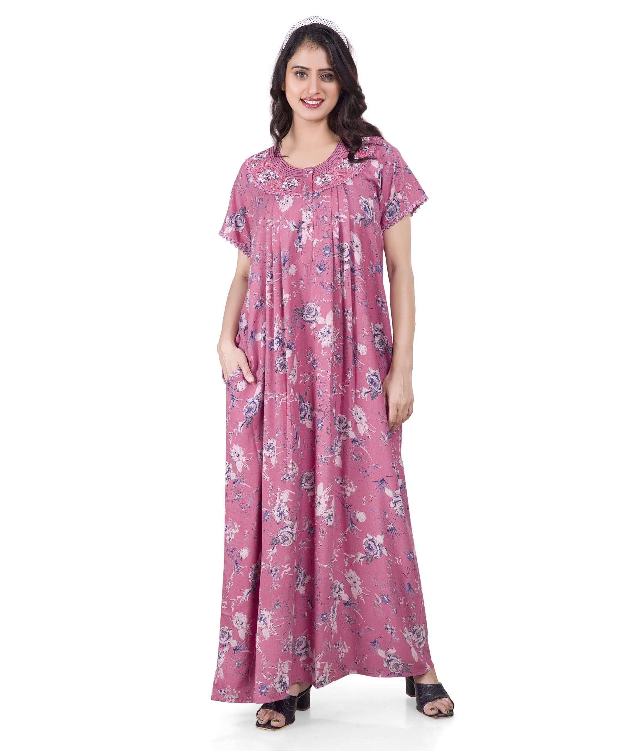 elitezilla Nighty| Nighty for Women| Alpine Nighty for Women| Nighty for Women Cotton| Nighty for Women Stylish| Maxi Nighty for Women| Night Gown for Women Cotton| Women Nighty| Alpine Fabric|-picture-18