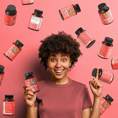 Miniatura 4 de iVegan Vitaminas Metil B12  Vitamina B12 Metilcobalamina  Suplemento Metil B-12  Forma activa de B12 crudo con mezcla de más de 25 verduras y frutas