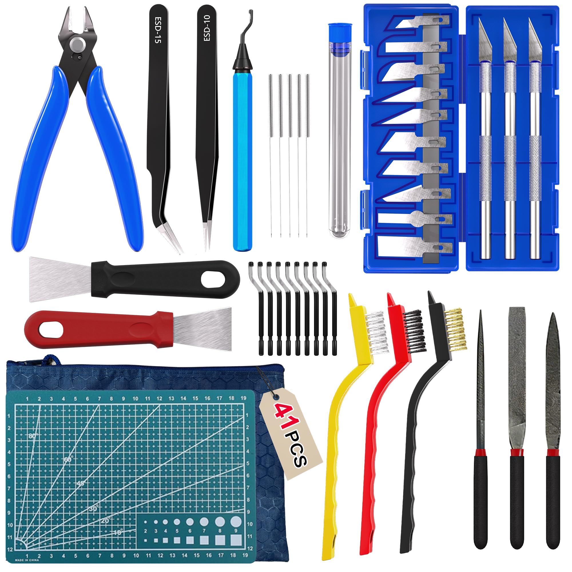 Accesorios para impresora 3D, kit de herramientas para impresora 3D, 41 piezas