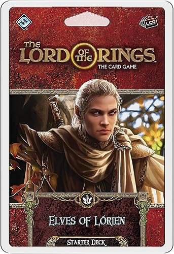 The Lord of the Rings The Card Game Elves of Lorien STARTER DECK - Juego de aventura cooperativa, juego de estrategia, edades 14 en adelante, 1-4