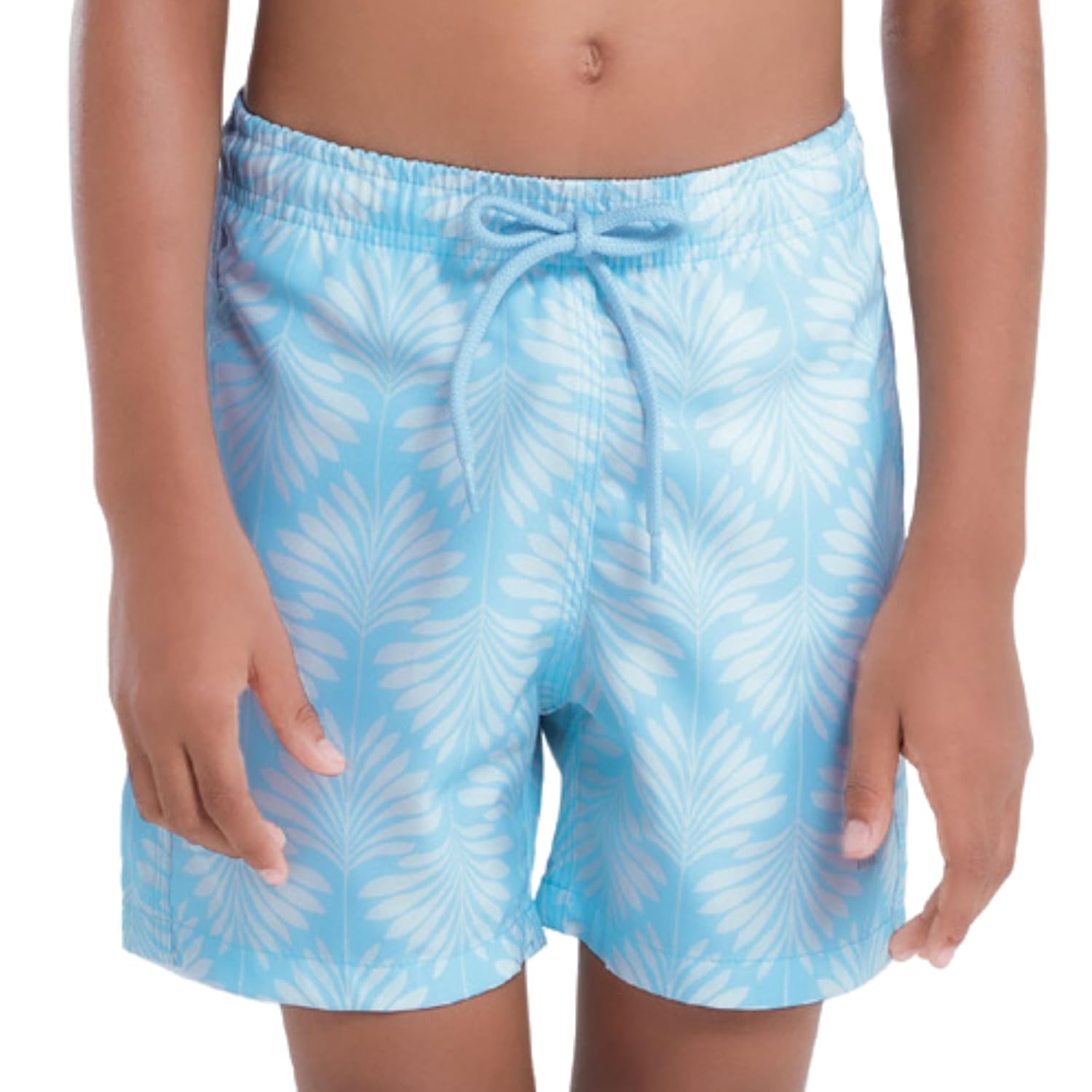 Bermuda Infantil Masculina Mash Praia Verão Art Déco Cós Ajustável Menino