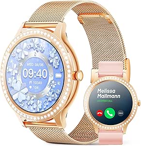 Smartwatch Damen mit Telefonieren Whatsapp Funktion - Uhren Damen Smartwatch mit ...