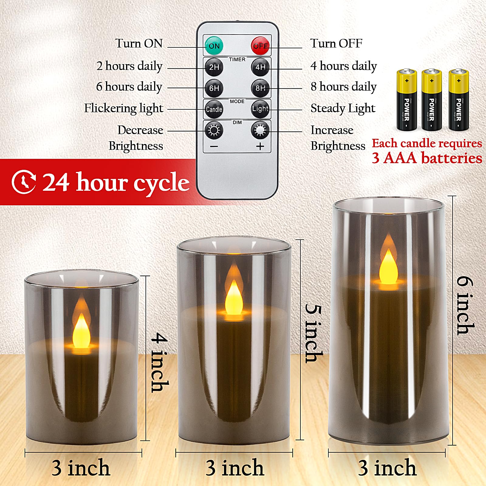 Enido Flameless Candles
