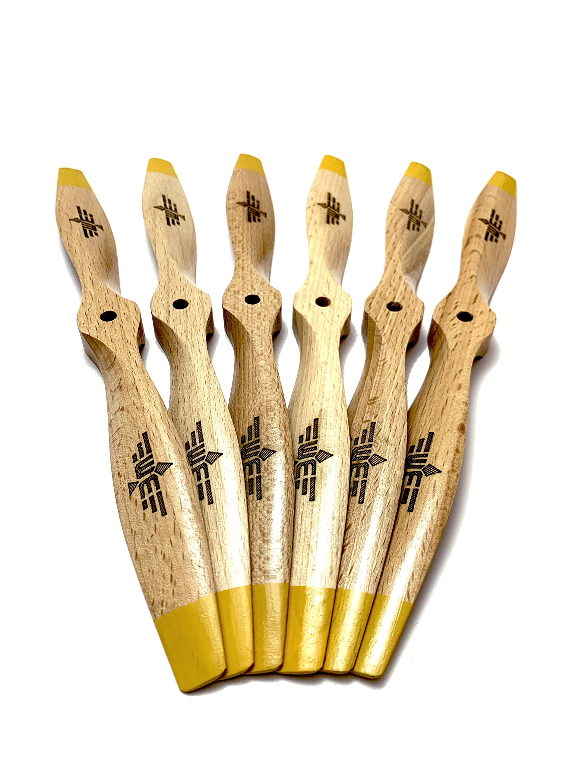 Lasermaniac Multipack - Elica in Legno per Aeromodelli, Made in Italy, Faggio e Acero di Prima Scelta, Alte Prestazioni (2 Eliche in Acero 18x6)