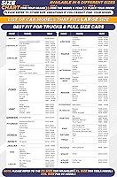 Vista 3 de EcoNour Parasol de 2 piezas para parabrisas de camión, parasoles plegables para automóvil que reflejan los rayos UV, el protector solar de camión