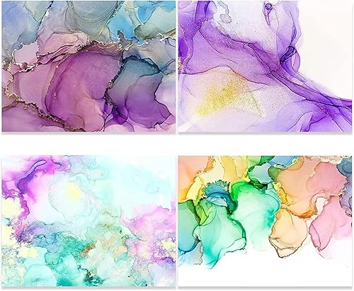 Miniatura 4 de Papel de acuarela a granel, 8.5 x 11 pulgadas, 25 hojas (180 gsm) para artista, acuarelas, medios mixtos, dibujo y diario de arte