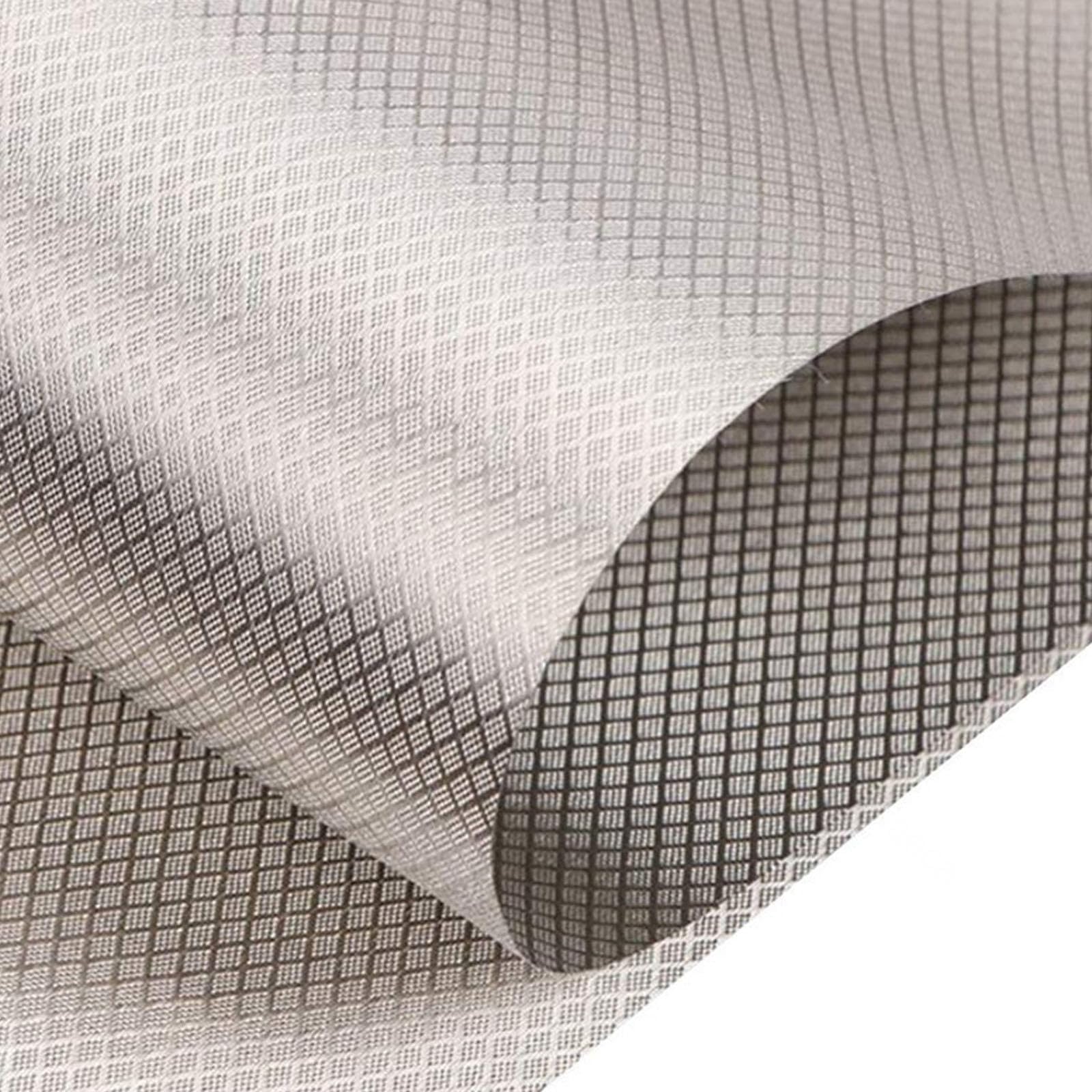 Faraday Fabric RFID Shielding Material EMF Protection for Phone and WiFi Military Grade Nickel Copper Fabric Blocks Conductive RF/EMI Blocking Radiowave Microwave,Tent Fabric,silver-1x1.1m