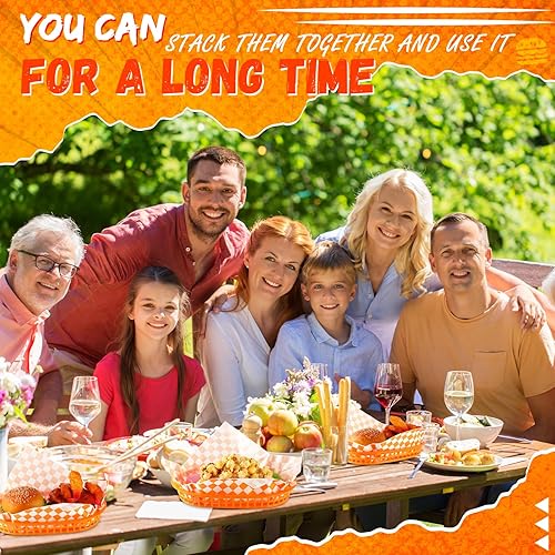 Miniatura 4 de Uiifan 24 cestas de comida rápida con 100 forros de delicatessen, cestas de comida para servir hamburguesas, cestas de papas fritas, cestas de