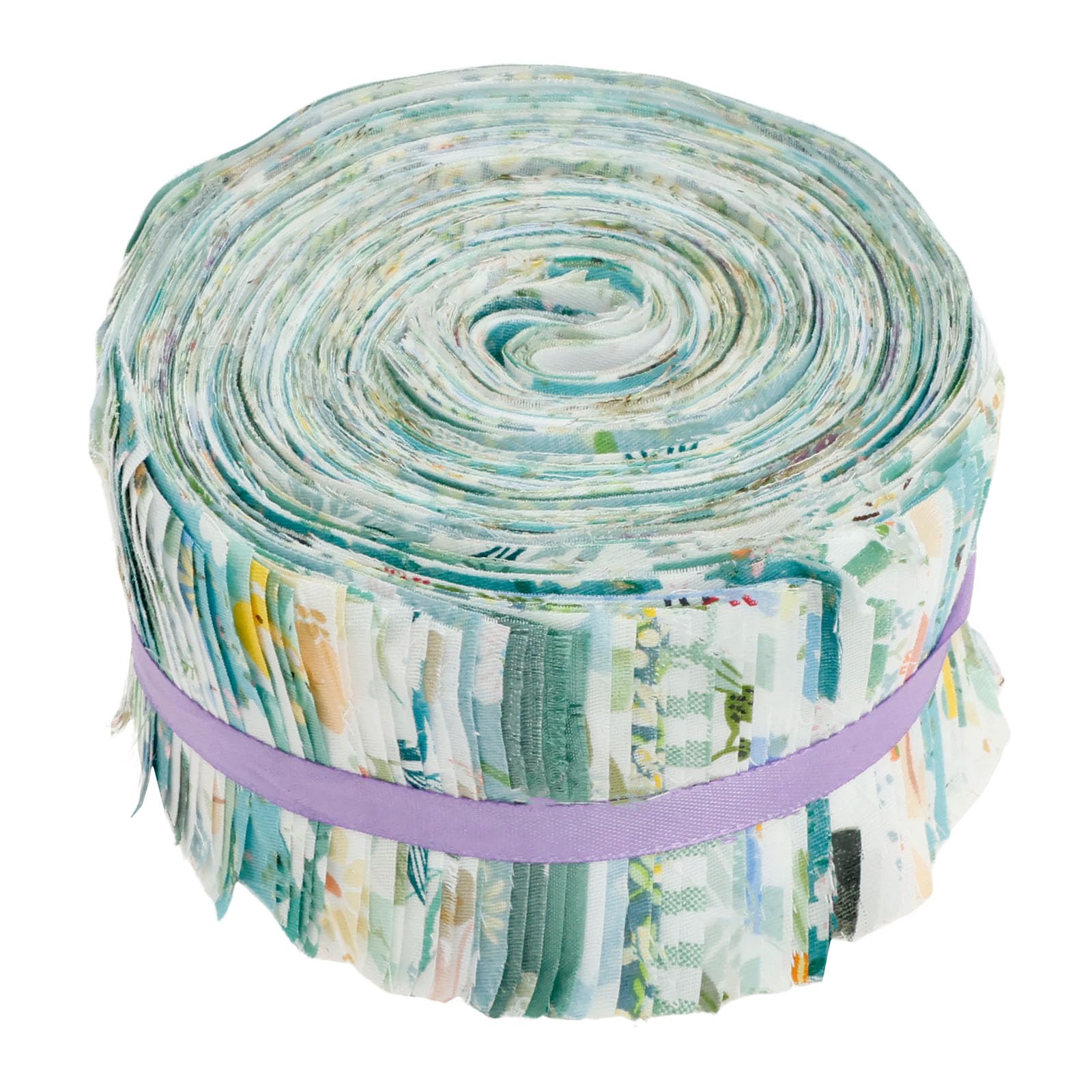 Bobash Twill Green 80Pcs Jelly Roll Fabric 100% Cotton Quilting Fabric 2.5X20inch Multipurpose Pre Cut Strips 20 Assorted Floral Prints For Diy Handmade Crafting (Twill Green)