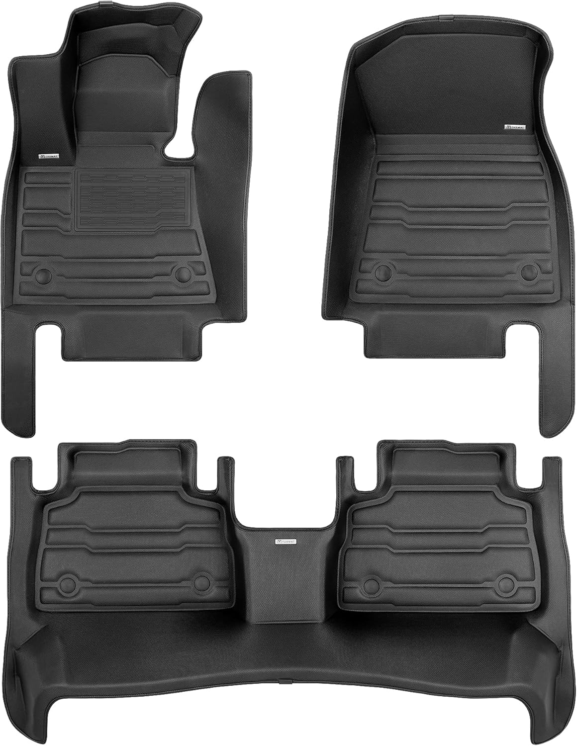 TuxMat - for BMW X6 2020-2026 Models - Custom Car Mats - Maximum Coverage, All Weather, Laser Measured - This Full Set Includes 1st and 2nd Rows