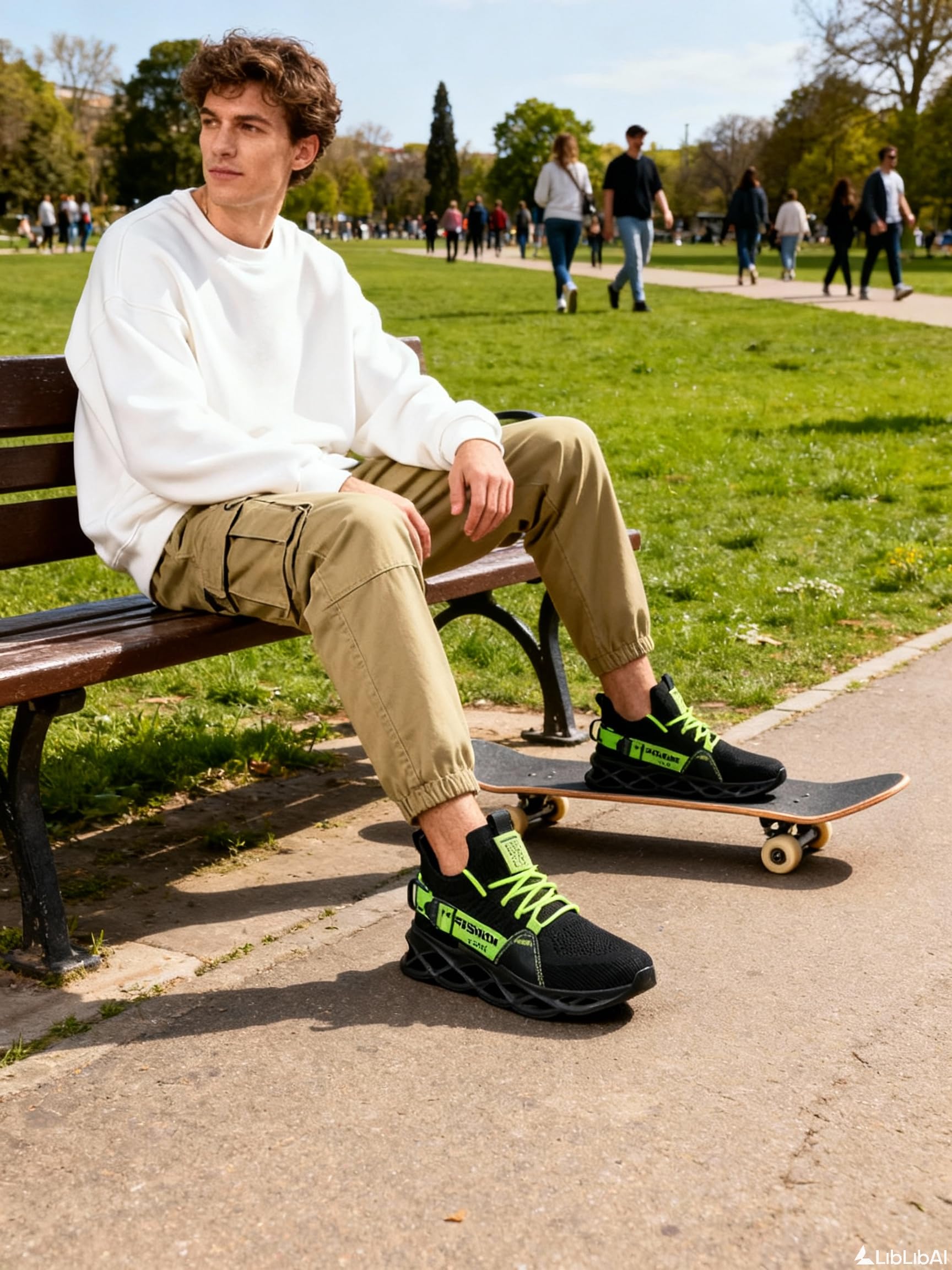 Uomo Donna Running Scarpe da Ginnastica Leggere Traspirante Casual Sportive Mesh Comode Fitness Jogging Sneakers Multicolore EU 36-46