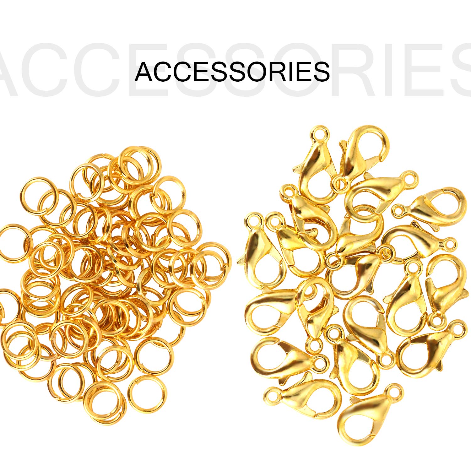 Chaîne Forçat 2x3mm Pour Pendentifs Chaîne à Maillons Pour Bijoux - 12 M - Bronze - Avec 30 Fermoirs Et 100 Anneaux De Saut