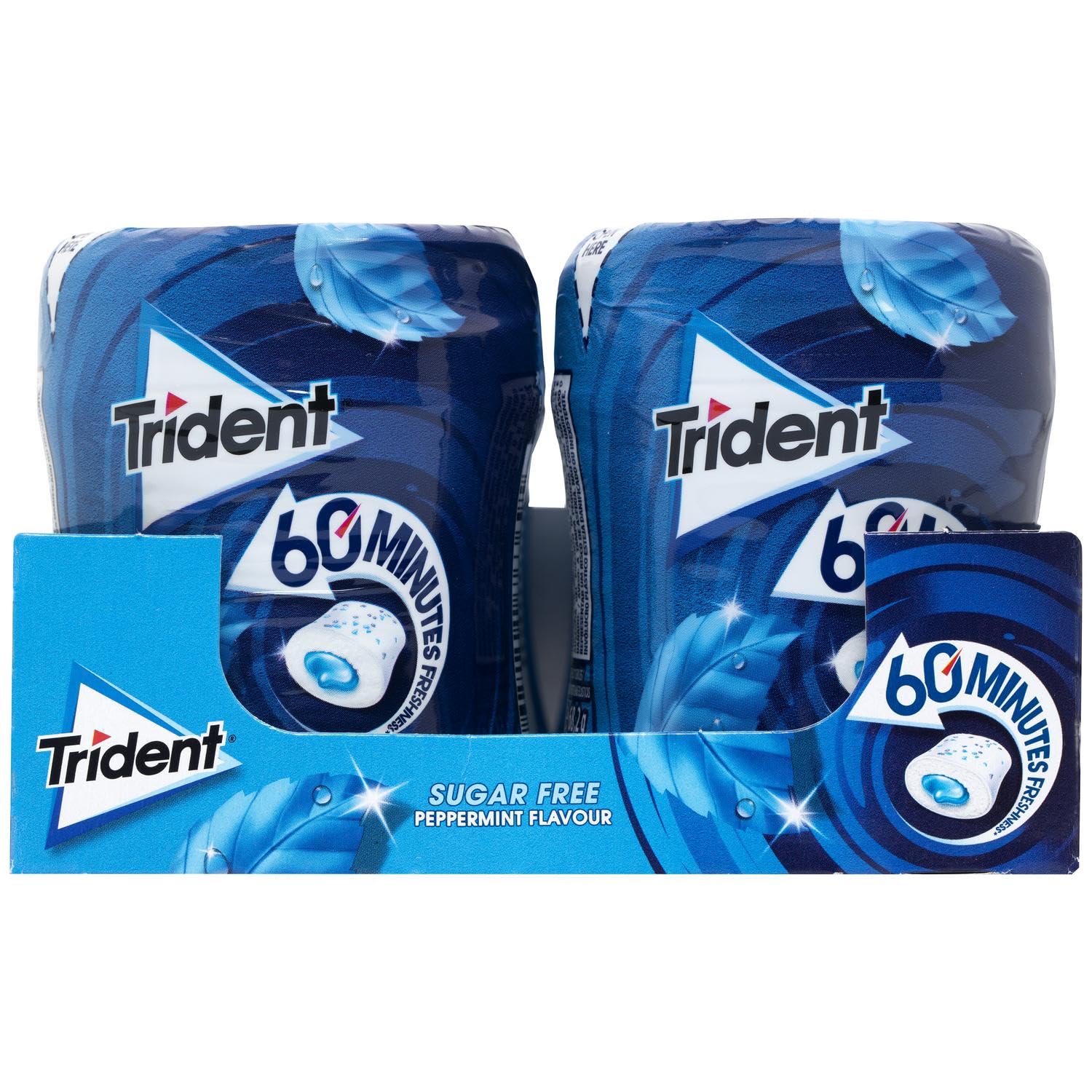 Trident 60 Minutes sabor a menta, sin azucar