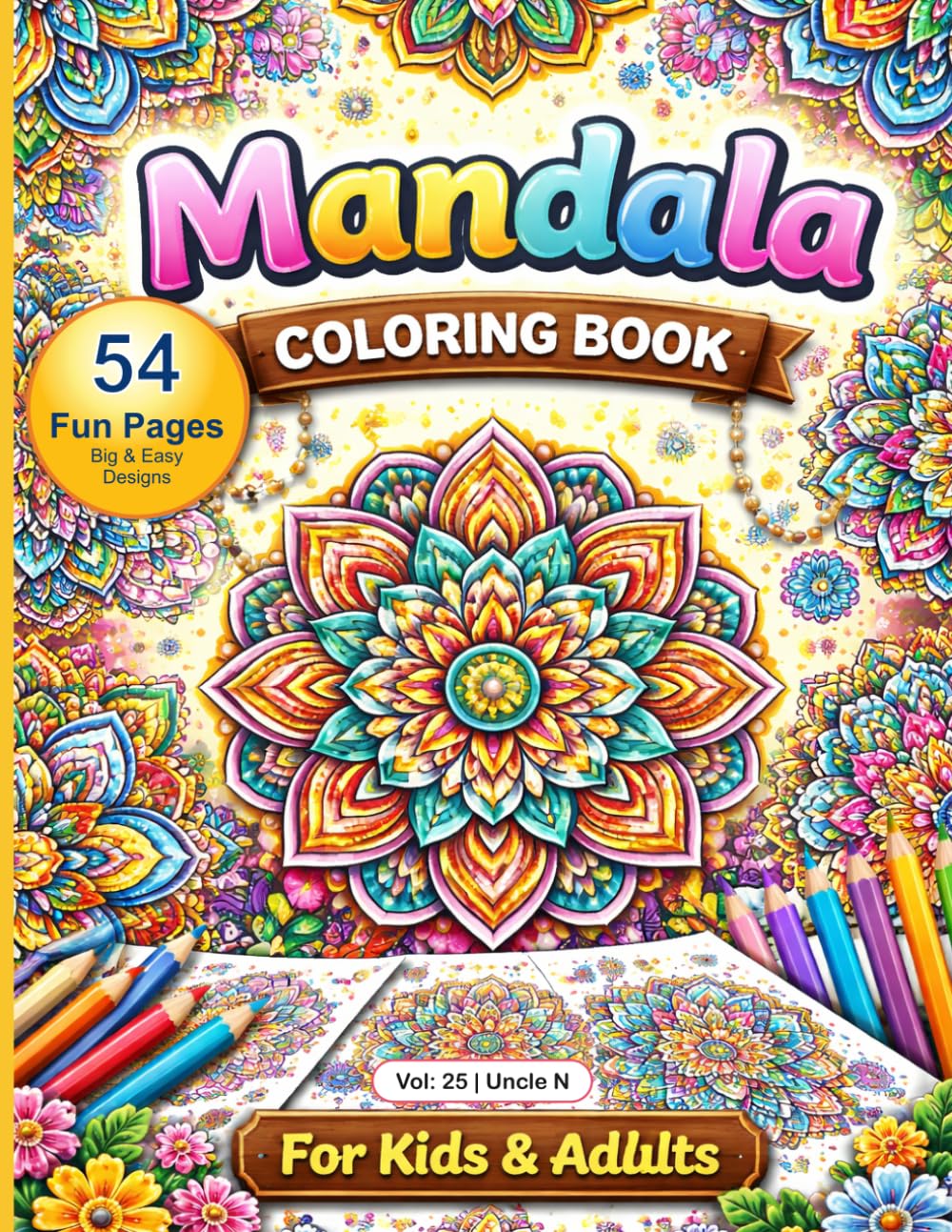 Mandala Coloring Book 54 Pages:: All types of Mandala Drawing Coloring Book for Kids or Adults all Multi task, Relax, Create & Enjoy Every Page
