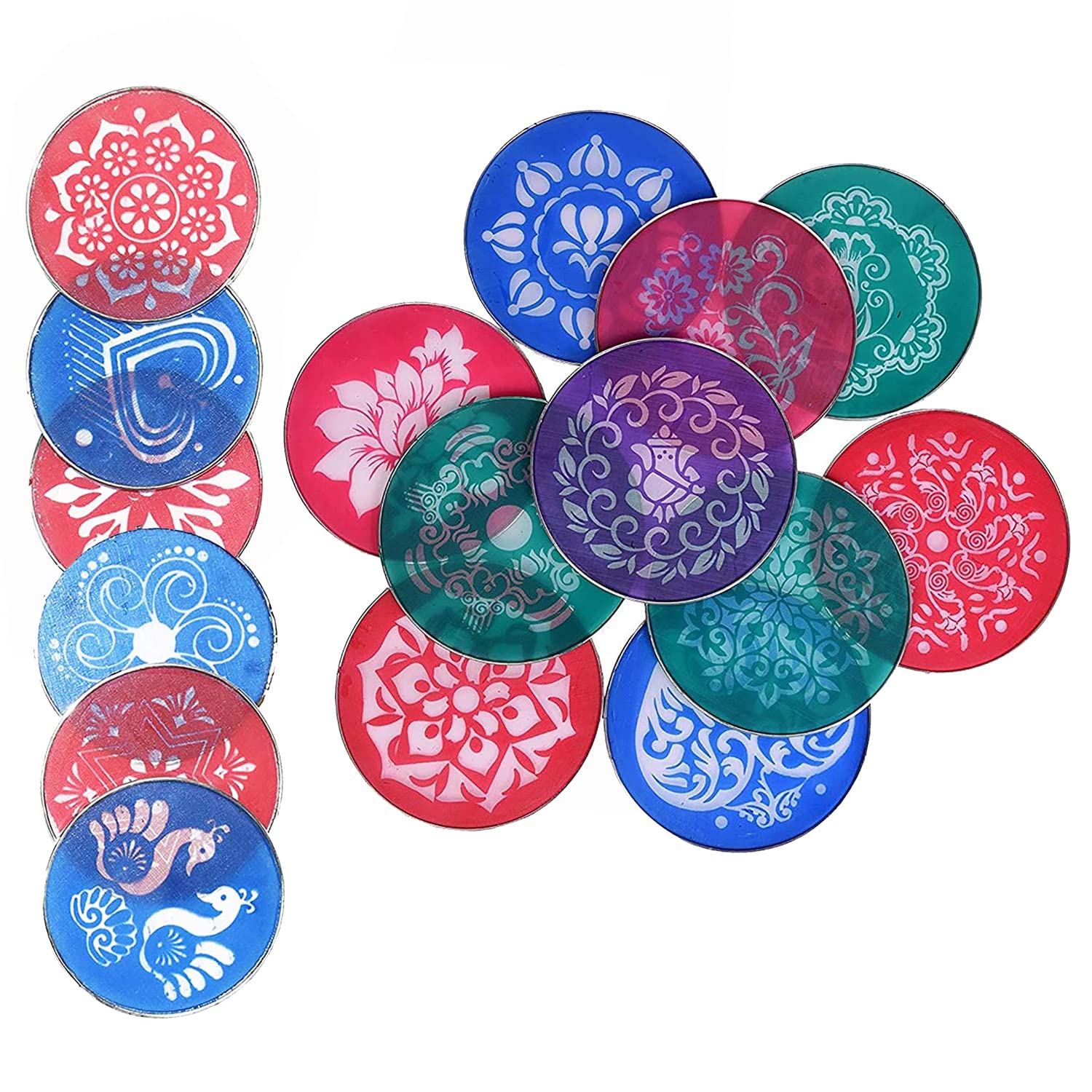 Asecnsion Round 12 Steel Designer Flower Ganesha Kalash Swastik 8inches & 4inches Rangoli Stamp Stencils for Floor Decoration Diwali Decoration (B0BFBG3NN4) Amazon Price History, Amazon Price Tracker