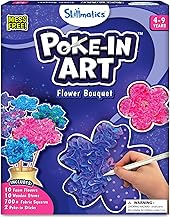 Skillmatics Poke-in Art - Flower Bouquet, DIY Craft Kits, Mess-Free Fun for Kids, Creative Activity, Gifts for Girls & Boys Ages 4, 5, 6, 7, 8, 9