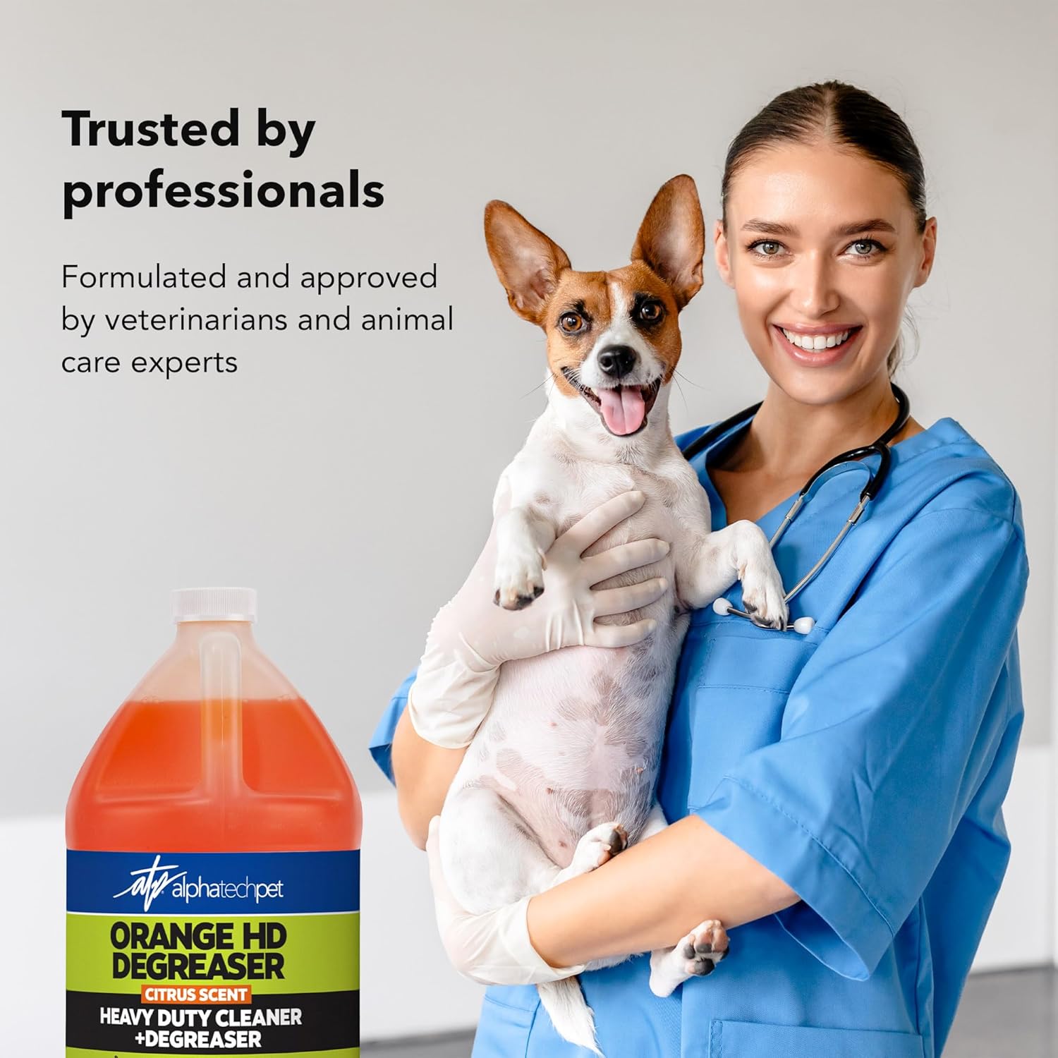 Orange HD Degreaser - Citrus Heavy Duty Degreaser and Cleaner for Tough Stains and Grease, Fast-Acting, Non-Corrosive Cleaner, 1 Gallon by Alpha Tech Pet