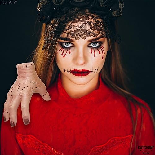 Miniatura 8 de KatchOn, Wednesday Thing Hand Addams Family – Mano grande de Wednesday Addams Thing Hand | Accesorio de mano para decoraciones de Halloween de la