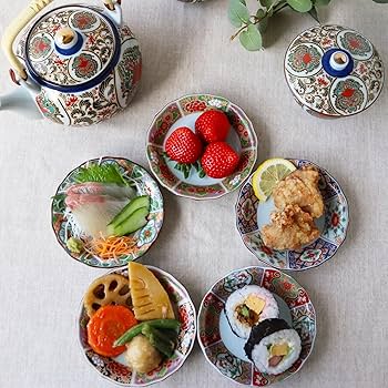 【♪♪♪】古伊万里のお皿アソートセット 楽天市場】☆ 食器セット ☆ 染錦古伊万里 小皿揃 [ 品：皿 x 5