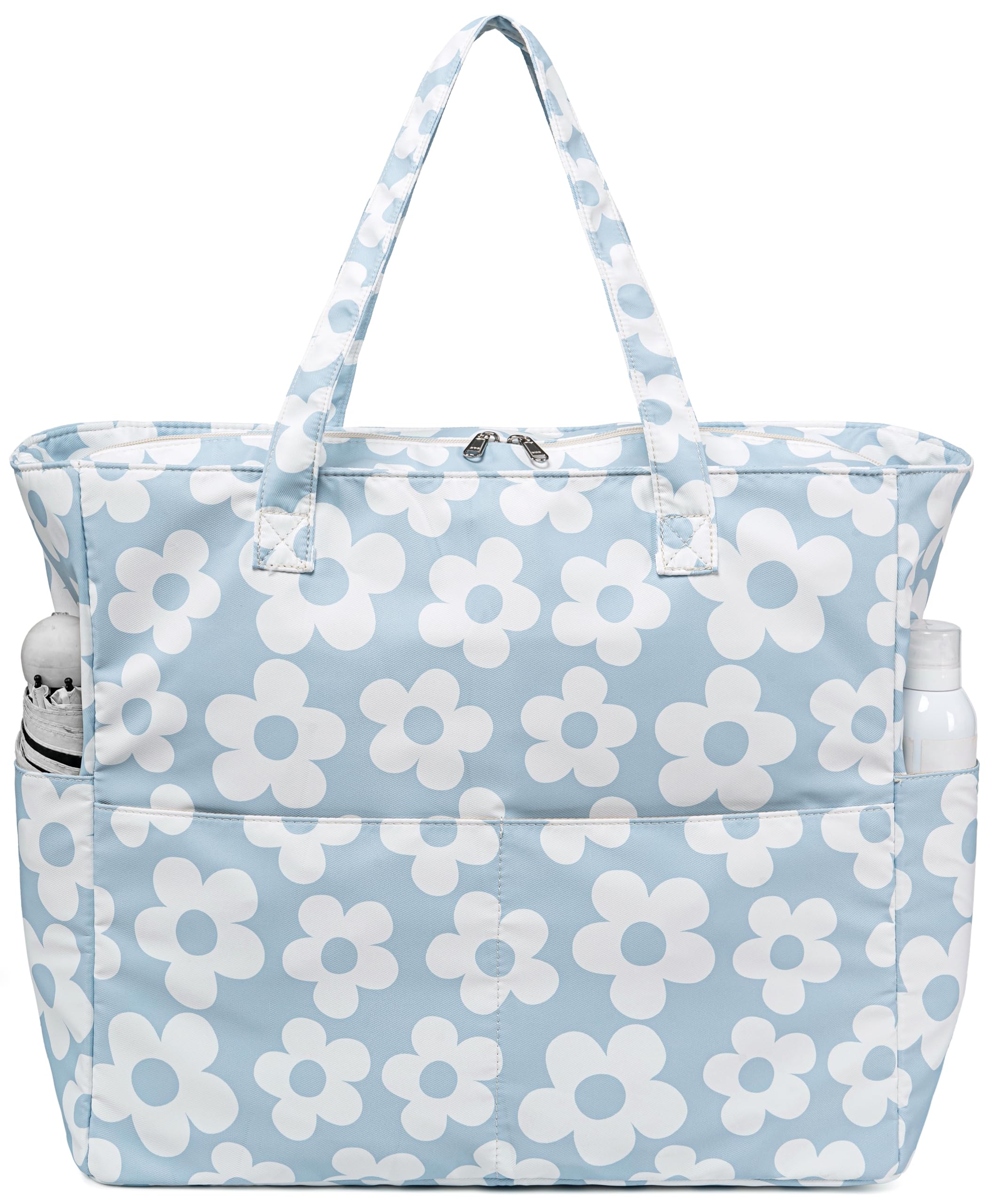 Bluboon Beach Bags for Women Large Waterproof Tote Bag With Wet Compartment for Pool Weekender Travel Gym