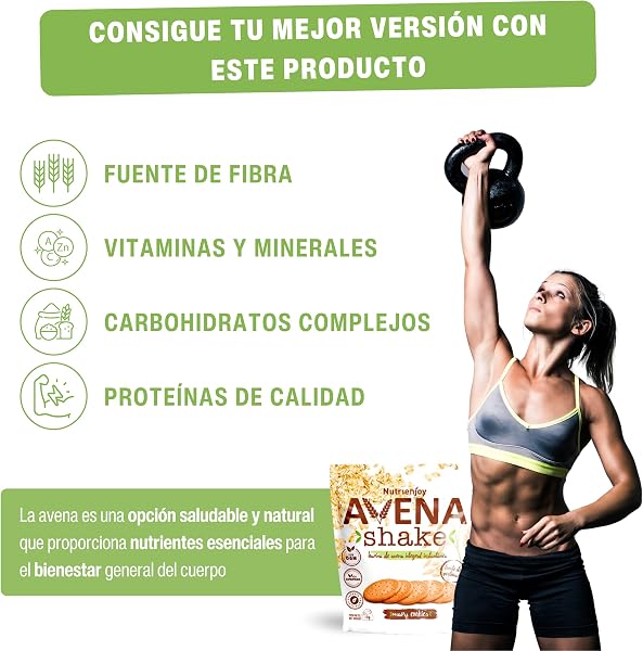 NutriEnjoy - Avena Shake 1Kg | Copos de Avena Integral Molidos | Harina de Avena Sabores | Avena en Polvo | Harina de Avena Integral | Avena Instantánea Sabores Deliciosos (Mary Cookies) - 5