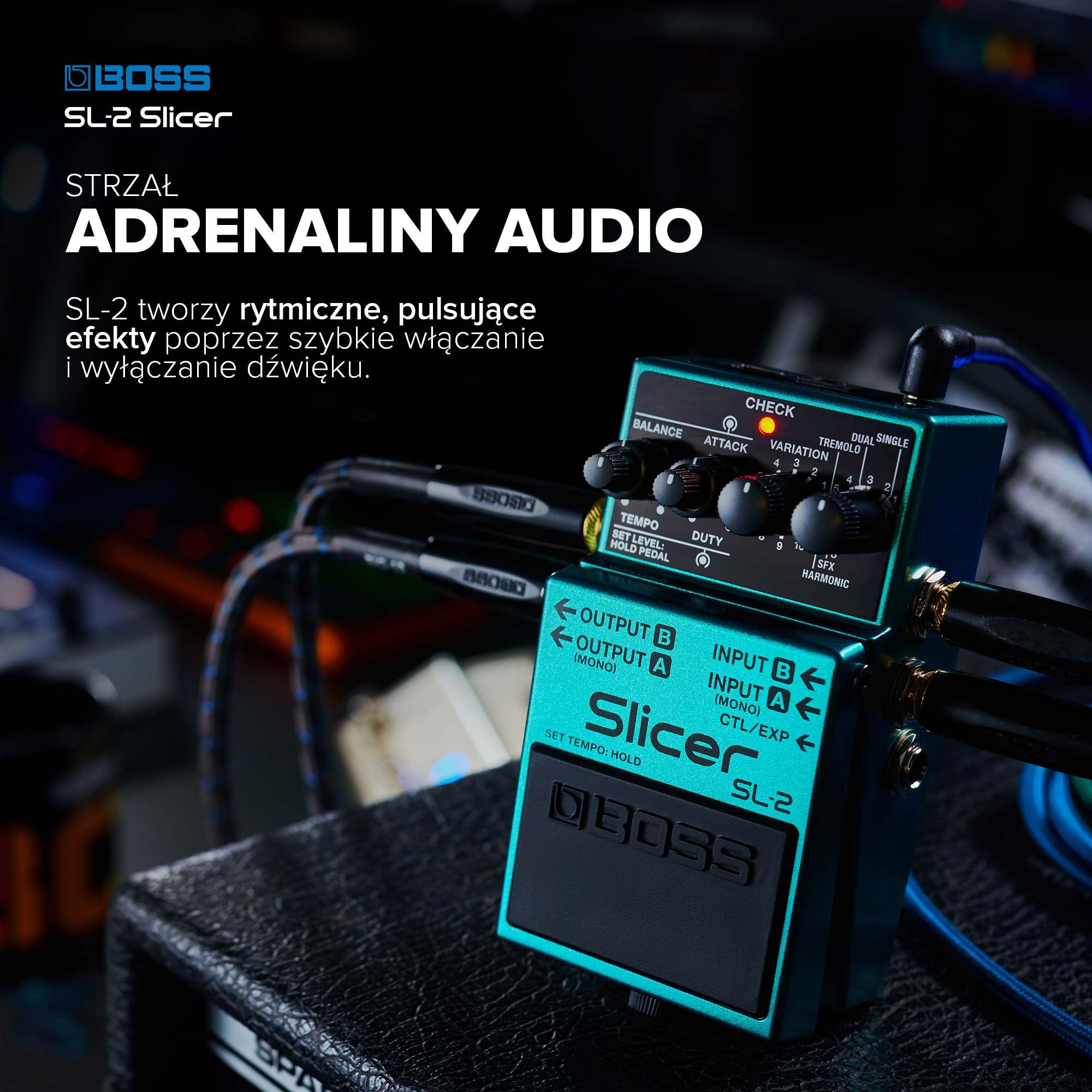 ギター BOSS SL-2 Slicer BOSS SL-2 Slicer Kompaktowy Pedał do Gitary, Klawiszy, dla