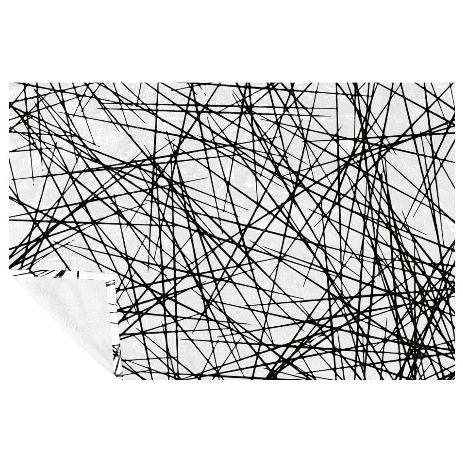 Couverture chaude pour canapé et lit plaid géométrique abstrait doux 150x100