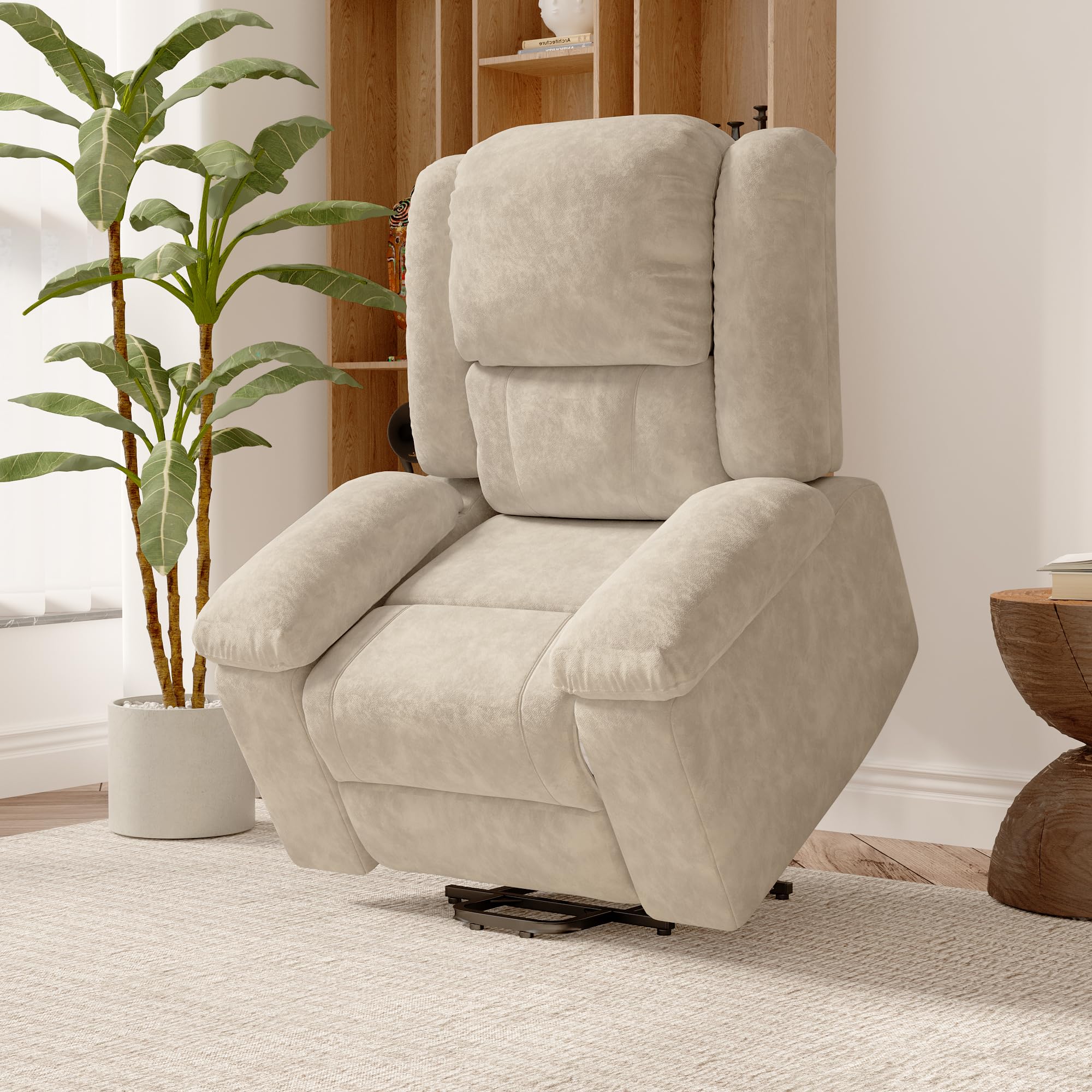 Sillon Relax reclinable electrico, Sillon Masaje Relax, Massage Chair, con 8 Zonas de Masaje potentes y 2 Puntos de Calor, Silla eléctrica con Bolsillos Laterales (marrón)